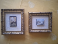 Deux tableaux anciens, cadres