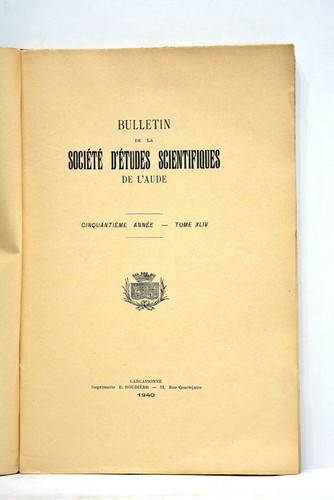 Livre ancien bulletin - ancien,