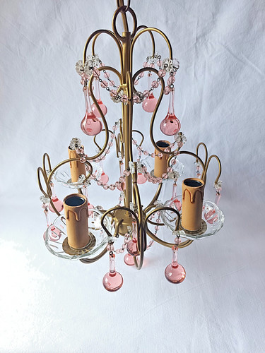 Lustre pampille vintage murano - pampille,
