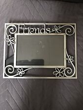 Cadre photo ancien en métal Amis