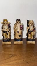 3 Anciens Sages chinois - Dieu Fuk Luk Sau -  Fu Lu Shou - Pierre Dure ? Chine