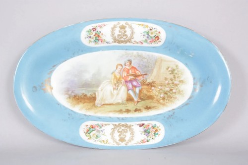 Plat sevres porcelaine - plat,