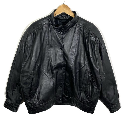 Blouson cuir bombers femme - blouson, en