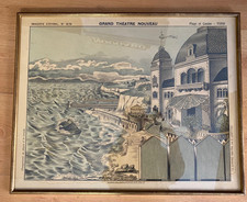 IMAGE D'EPINAL XIXEME N°1678 CASINO ET PLAGE DE BIARRITZ ? SOUS VERRE ET ENCADRE