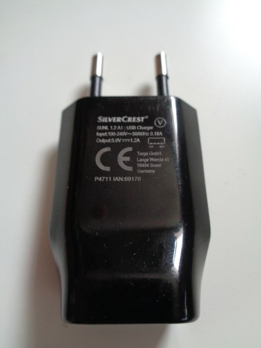 Chargeur usb silvercrest 2a - silvercrest, 1.2a