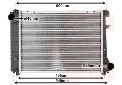Radiateur eau compatible pour - radiateur,
