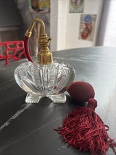 ANCIEN VAPORISATEUR DE PARFUM EN CRISTAL TAILLÉ ART DÉCO MARCEL  FRANCK