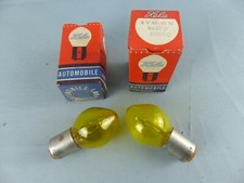 Lot de 2 ampoules code phare jaunes XELA 6 volts 45/40W Ba 20d oldtimer voiture 