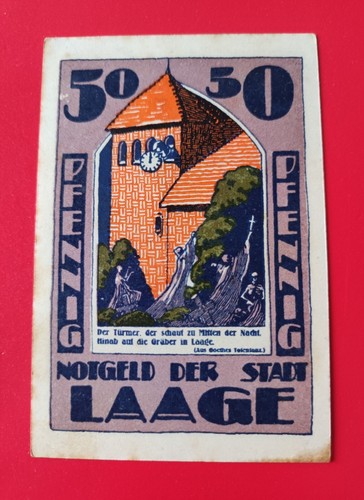 Billet nécessité allemand - billet, de