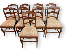 9 CHAISES FERNANDINE. BOIS