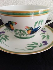 HERMES GRANDE TASSE A DEJEUNER MODELE TOUCAN PORCELAINE LIMOGES n° 2