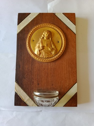 Médaillon bronze doré sur - bronze,