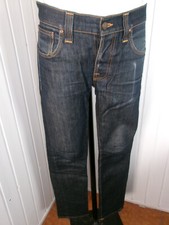 Pantaon taille médium slim stretch Nudie Jeans Grim Tim dry navy w30 L30 40