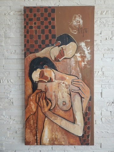 Tableau huile sur toile - huile,