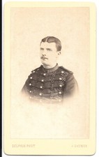 34 Regiment Artillerie circa 1885 Delphin Saumur Photo CDV Militaire 