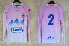 Maillot ÉVIAN THONON GAILLARD CROIX DE SAVOIE porté n°2 KAPPA vintage rose shirt