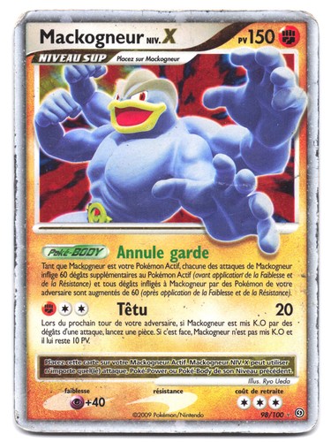 Carte pokémon mackogneur - carte,