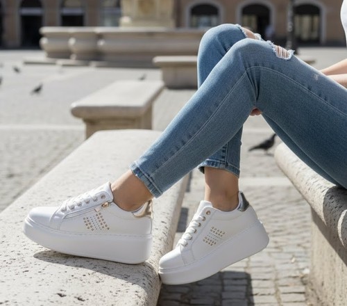 Sneakers féminin blanc - sneakers,