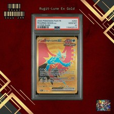 ?? RUGIT-LUNE EX GOLD PSA 10 - FAILLES PARADOXES 262/182 FR Carte Pokemon ??