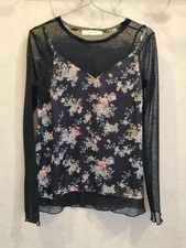 Blouse noire haut dentelle - , et