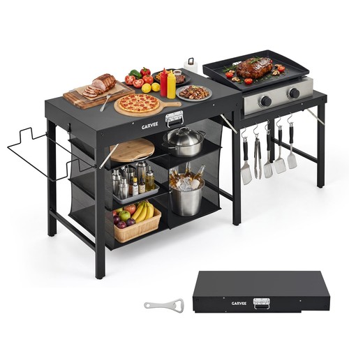 Foldable outdoor metal - outdoor, grill