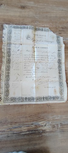 Document ancien passeport à - ancien, .