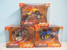 LOT de 3 MAJORETTE METAL RACERS KART + QUAD + QUAD 6 Roues Wheels 1/24 ? 1/18 ??