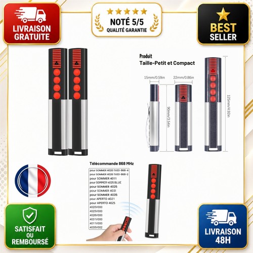 Télécommande porte garage - télécommande, de