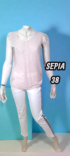 Sepia taille haut top - haut,