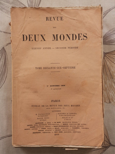 Revue des deux - des, tome