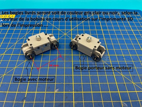 Kit motorisation bogie moteur