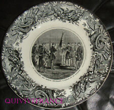 ASS021 - ASSIETTE MAC-MAHON DECORANT LE DRAPEAU DU 1er ZOUAVES - VIEILLARD & Cie