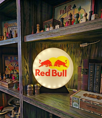 Enseigne red bull lumineuse - enseigne,