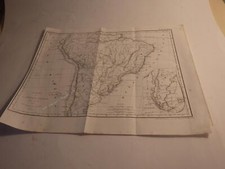 1838.carte map amerique du sud