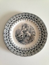 Assiette HB Choisy le Roi Assiette parlante Mac Mahon N° 2