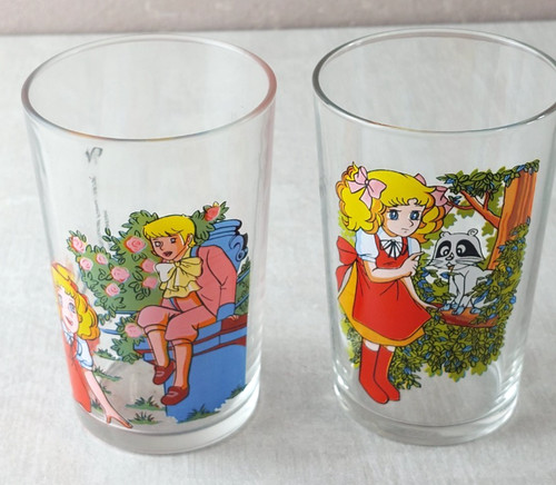 Lot verres à - lot, moutarde