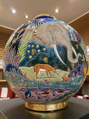 Grand vase boule émaux - vase,