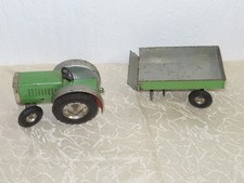 Jouet Tracteur En Fer Blanc