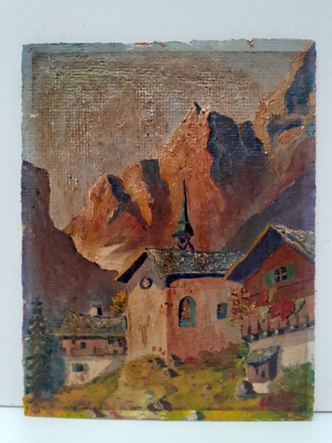 Huile sur panneau - bois, x
