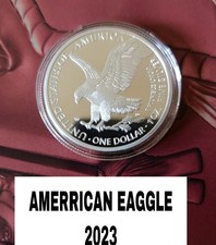 1 Oz Argent Silver Eagle 2023 USA 1 Dollar American Eagle 999,9% 