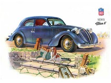 Plaque métal 15x20cm Simca 8