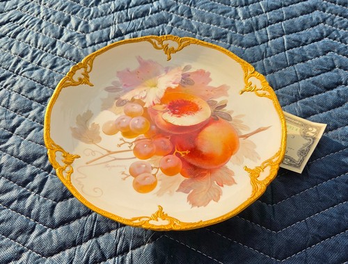 Kpm footed plate - kpm, plate/compote-hand