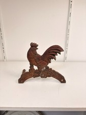Ancien Coq Fonte Métal Acier