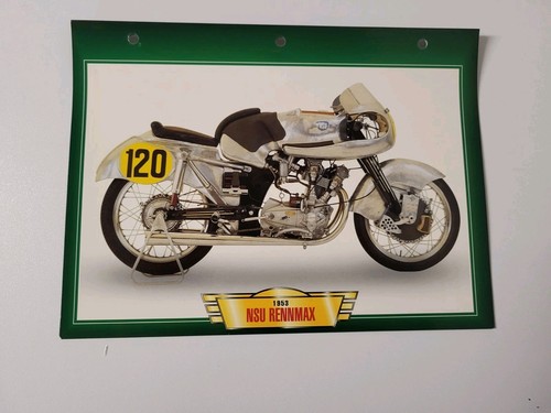 Nsu rennmax carte - nsu, fiche