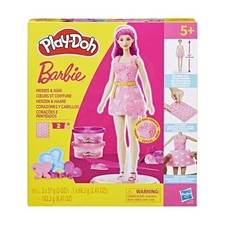 Play-Doh Barbie Coeurs et coiffure, coffret de pâte a modeler