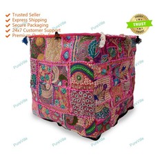 Neuf Patchwpork Pouf Housse