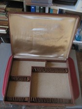 ++"542.8 "   COFFRET ECRIN VIDE POUR MENAGERE EN METAL ARGENTE DE 37  PIECES