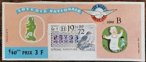 Billet loterie nationale - de,