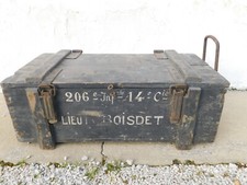 FRANCE 14-18 : CAISSE A MUNITIONS EN BOIS / 206° RI REGIMENT D'INFANTERIE
