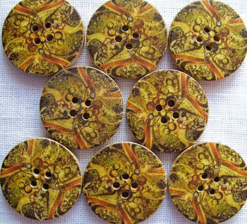 Bouton bois 3 cm - bois, /